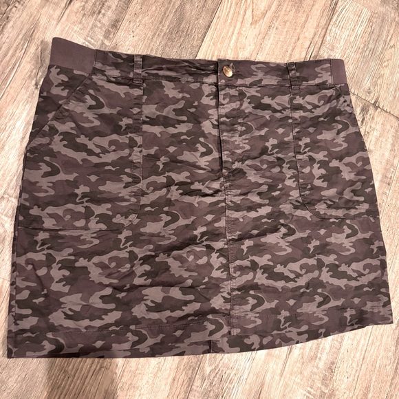 Grey Camo Mini Skirt - Picture 1 of 4